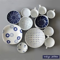 인디고 식기시리즈/종지 접시 볼 그릇/땡땡이/일제, 10.5종지_화이트, 상세페이지 참조12