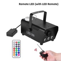 유선 스모그 포그 머신 안개 발생기 LED 클럽 조명 외계인 무선 원격 제어 기계, 500w 원격 3led, au 플러그