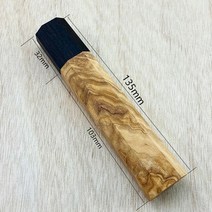 수공구 수공예 작업용 칼 부엌 칼 손잡이 올리브 나무 + 흑단 물고기 원시 손잡이를위한 1 조각 일본식 8, 01 1pc Octagonal handle