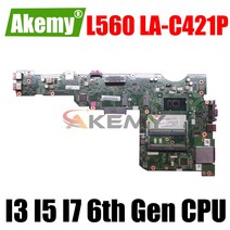노트북 메인 보드 I3 I5 6 세대 CPU I7 6th Gen LA-C421P, 01 I3-6100U