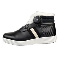 엠엔엑스15 여성 털 부츠 겨울 연습용 스크린 방한 수제 키높이 다이얼 스파이크리스 온열 국산 여자 골프화 화이트털 검정