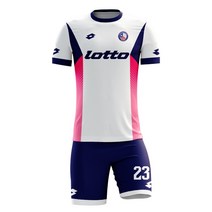 로또 축구복 맞춤전사 LOTTO 215B(백색/곤색)