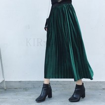 스타일리시 여성 벨벳 스커트 롱치마 추동 코디 159호 kirahosi DFzly0ak