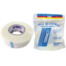 TERRACO 조인트테이프 크랙균열보수 테라코 화이바테이프 50mm 90M, 상세페이지 참조