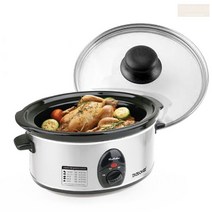 전기 슬로우쿠커 3.2L 전기냄비 호박죽 갈비찜 삼계탕 구운계란 기계