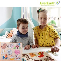 에버어쓰 원목꼭지공룡퍼즐조각맞추기 돌아기 23개월 유아용