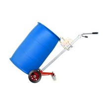 드럼통 리프트 자동 지게차 스태커 산업용 하역, DE450D 철 플라스틱 (고무 4륜)