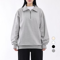 더팀 베이직 하프집업 스웻셔츠
