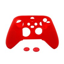 xbox 호환 컨트롤러 엑박패드 Xbox One S 슬림 조이스틱 젤 고무 미끄럼 방지 먼지 입자 실리콘 커버 보호용 홀스터 2pcs 썸 스틱, [01] red