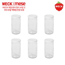 PE weck [메세몰] 독일 웩 밀폐용기 유리용기+PE마개 세트상품(4p 6p 12p), PE-975 6p, 1개
