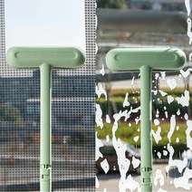 [KT알파쇼핑]화장실 천장 유리 거울 창문 아파트 방충망 청소 솔, 색상:그린_색상_상세페이지참조, 색상:그린
