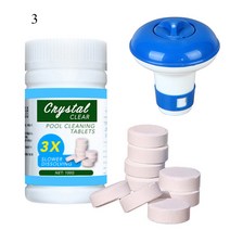 Swimming Pool Chemical Floater Chlorine Bromine Tablets Floating Dispenser Applicator Spa Hot Tub Su, 03 3