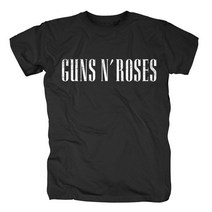 ROCKPANDA Guns N Roses White Logo 반팔티