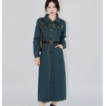 데님 원피스 롱 올봄엔 청 캐주얼 신입생 소풍 나들이 요즘 여행 복고 레트로 청순 발랄