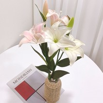 soooooo몰_백합 PU조화 조화꽃 촬영소품 인테리어 플랜태리어 조화 촬영용 PU_더수sSHOP