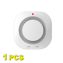 화재 경보기 연기 감지기 수신기 Tuya 와이파이 센서 90DB 알람 스마트 방지 홈 보안 라이프 APP, 1pc