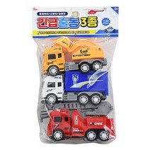 긴급출동 3종 (랜덤발송) 중장비차 소방차 경찰차 모형놀이, 4세트