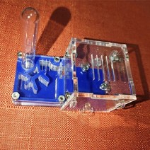 개미집 키우기 세트 ant flat nest palm middle nest new back plane acrylic nest ant Workshop pet ant small, 블루-2