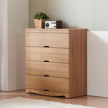 [천삼백케이] [도도] 클로이 800 4단 서랍장, 화이트