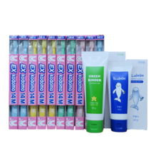 코도모칫솔 전사이즈 10개입 + 블루베베 무불소치약40g 1개+그린킨더 저불소치약50g 1개 에코서트 USDA 인증성분, 12M