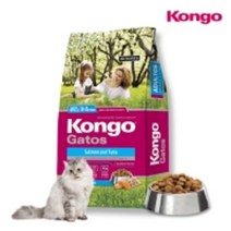 [콩고] 반려묘를 위한 청정사료 캣 살몬 앤 튜나, 500g