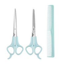 애견 미용 가위 얼굴컷 고양이 세트 미용도구, N02 .7 inch flat cut