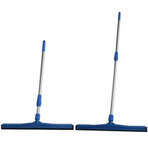 2단 알루미늄자루-1개 이중물밀대-1개 세트 자루 길이조절가능 최소91.5cm~최대143cm 바닥 물제거 물기제거 오염물제거 장마철 주차장물기제거미끄럼방지, 2단알루미늄자루-1개+이중밀대75cm-1개