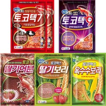 [무료배송]어떡코 총6개 (토코텍7 2개+토코텍9+딸기어분+딸기보리+옥수수보리) 민물떡밥 붕어떡밥 토코떡밥 낚시떡밥 어분 글루텐 집어제