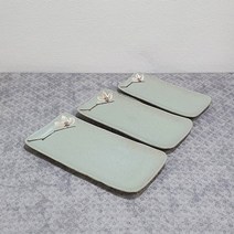 미각도예 생선접시 분청한송이[도자기생선접시 직사각접시 긴접시], 사이즈