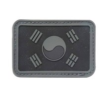 태극기.태극기뱃지 태극기패치 PVC 검정-72394EA-72394EA