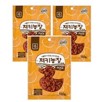 브리더랩 져키농장 오리고기 150g x 3개 칭찬간식, 없음