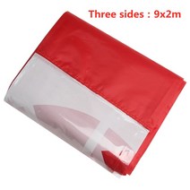 어닝천막 방수 차양 캐노피 측벽 차고 인클로저 쉼터 텐트 파티 햇빛, 09 Red Three sides
