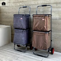 UH홈데코 2단 이동식 분리수거 카트, 회색