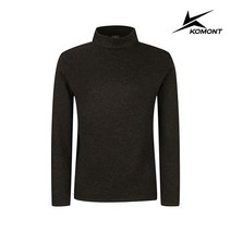코몽트 코몽트 남성 하이넥 보카시 약기모 티셔츠 (브라운)