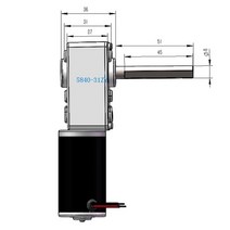 웜기어 감속기 모터 높은 토크 DC 12V 24 볼트 전기 웜 기어 모터, 05 80rpm_01 12V
