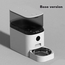 지능형 자동 애완 동물 먹이 공급기 5L 디스펜서 고양이 개 와이파이 건조 식품 터치 스크린 녹음 그릇, [02] US Adapter, [02] Base version