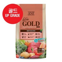 ［유기농］ ANF 독 식스프리 골드 시리즈 1.8kg 강아지 사료, 소고기와 연어