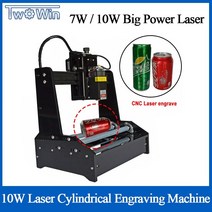 기계선반 7W 10W 레이저 작은 원통형 조각 기계 원통형 스틸 Lathe, 500mw