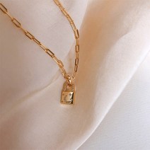 FANSYLI 봄 여자 패션 목걸이 명절 선물 도금 18K 골드 목걸이 83호 1F