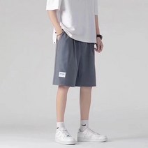 반바지 남자 얇은 스트레이트 와이드 아이스 드라이 남성 캐주얼 바지 스포츠 바지