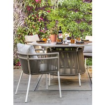 야외바베큐장 테라스 야외 빌라 안뜰 테이블과 의자 호텔 정원 발코니 등나무 3 피스 세트, [13]  의자