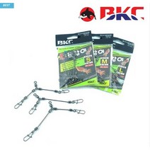 BKC 백경 쭈갑이 삼각 채비 편대 쭈꾸미 갑오징어 낚시 직결 BK-3070 도래, M