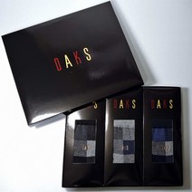 DAKS DAKS양말 남성 설 선물세트 명품양말 깔끔한 식탁보 무늬 애플아울렛 엘르양말 사상점 336 3족