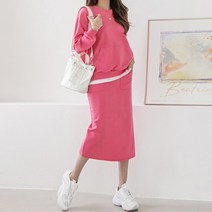 [나크21] (55~120) 맨투맨+롱스커트 세트 KO11-O-05