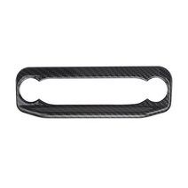 포드 브롱코 호환 부품 악세사리 ABS 탄소 섬유 자동차 센터 에어 버튼 스위치 프레임 커버 트림 인테리어, 01 ABS carbonfiber