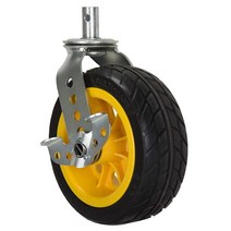 Rock-N-Roller R12 및 R18RT 멀티 카트용 브레이크 포함 그라운드 글라이더 캐스터 20.3cm x 7.6cm(8인치 x 3인치) 2팩