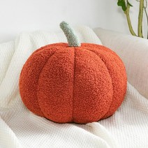 수입소파 럭셔리 나무 장식 호박 모양 베개 20-35cm 북유럽 스타일 방 플러시 소파 거실 침대 옆 매트, 03 빨간_03 35cm