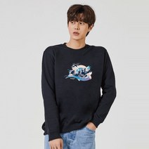 키밍 비행기 뮤지션 그래픽 맨투맨 후드티