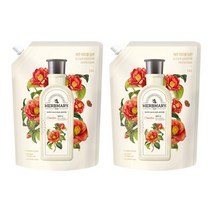 허브마리 섬유유연제 리필 카멜리아 힐 1.6L 2개, 카멜리아힐, 120매