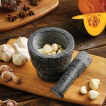 자연석 흑진주 일반 돌절구 공이세트 4종 모음 깨갈이 다지기 고급절구, 대